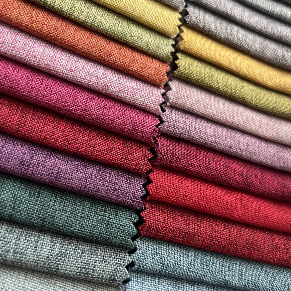 Curated visual reference: Gallery Detail: Lightweight Textured Linen Upholstery Fabric For Sofa And Furniture