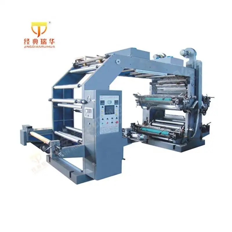 China Manufacturer Label Printer Plastic Nylon PP PE Bag High Speed Flexo Plastic Film Printing Machine