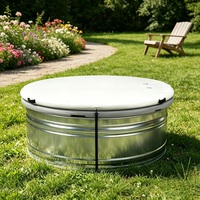 Couverture gonflable sur mesure pour bassin à poissons en Drop Stitch – Housse étanche ronde pour spa et piscine avec poignées