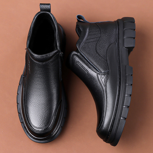 Nouveau haut sans lacet chaussures en cuir pleine fleur hommes meilleure vente de qualité vraie vache bottes formelles 38-44 exportation usine africaine de Guangzhou - Product Image 4