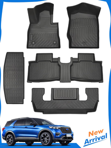 Alfombrillas impermeables para coche, para Ford Explorer 2020, 2021, <span class=keywords><strong>2022</strong></span>, 2023, TPE, sin olor, para todo tipo de clima - Product Image 3