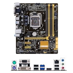 Tarjeta Madre para PC de Escritorio ASUS B85M-<span class=keywords><strong>G</strong></span>/E/<span class=keywords><strong>G</strong></span> PLUS, 4.ª Generación, Compatible con I7, I5, I3, LGA1150, Memoria DDR3 de Doble Canal, Disco Duro SATA - Product Image 2
