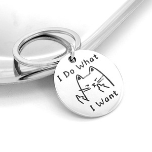 Lover Male Llaveros para mujeres Propietario Regalo Llavero Idea Pet Do What I Want Cat Llavero - Product Image 1