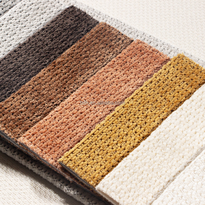 Tenghui 2026 lovest cổ điển Composite kiểm tra Chenille vải sợi nhuộm sofa vải màu sắc rắn dệt vải đồng bằng cho sofa - Product Image 4