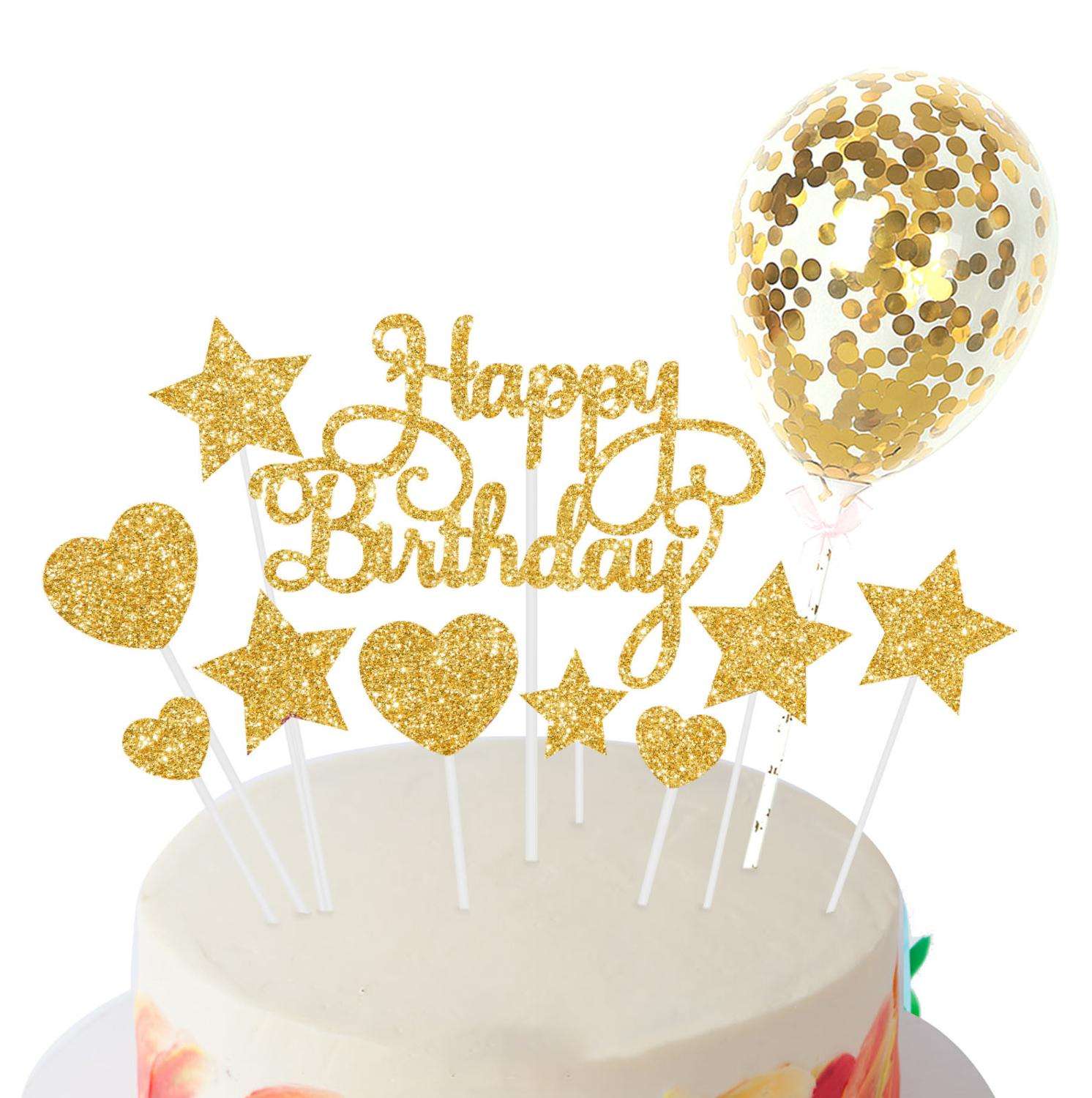 Lot De 30 Décorations De Gâteau En Forme D'étoile