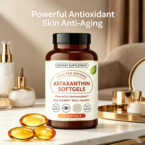 Complément alimentaire en gélules d'astaxanthine personnalisées, fort pouvoir antioxydant pour la maintenance de la <span class=keywords><strong>peau</strong></span> féminine, anti-âge - Product Image 5
