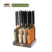 Briquet électronique promotionnel personnalisé MK avec logo vintage, allumage rapide pour charbon de bois, barbecue, bougies (en plastique)