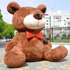 Commerciële Reus 3M-5M Opblaasbare Teddybeer Pluche Opblaasbare Stripfiguur Kostuum Model Reclame Opblaasbare