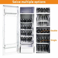 Máquina Expendedora Automática de Pared para Exteriores, Estándar Europeo, Pantalla Táctil de 7 Pulgadas, para Snacks y Bebidas, Blanca, con SDK Remoto