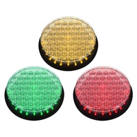 Modul Lampu Lalu Lintas LED Bola Hijau Dia.200mm(8inci) dengan Lensa Jaring Laba-laba dari Produsen Lampu Lalu Lintas