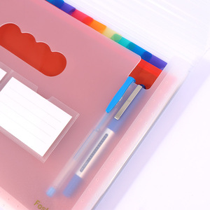 แฟ้มเอกสารแบบพับได้ขนาด A4 ความจุเยอะ 13 ช่อง พร้อมป้ายสี สำหรับใช้ในบ้าน สำนักงาน และโรงเรียน - Product Image 3