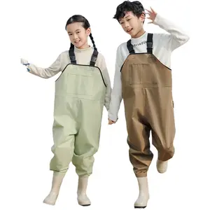 Hot Sell China Manufacturer OEM Kids Chest Fishing Wader For Hunting Chest Fishing Hunting Waders Waterproof Child Chest Waders