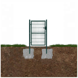 Metal Garden <strong>Gate</strong> Single <strong>Gate</strong> Yard <strong>Gate</strong> with Lock Door, Key and Handle - Product Image 4