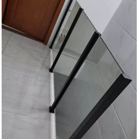 Colonnes en acier inoxydable 304 durables et résistantes à la rouille, 33 pouces (850 mm) de hauteur, finition argent satiné, pour pince de garde-corps en verre