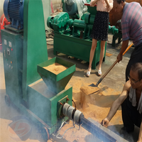 BOHAN Machine à briquettes de charbon de bois à biomasse à petite échelle pour la production de charbon de bois de sciure de bois et de coques de riz, extrudeuse de charbon 300-320kg/h, vente chaude