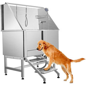 Station de lavage pour animaux de compagnie en acier personnalisée Baignoire pour chiens avec accessoires de douche - Product Image 6