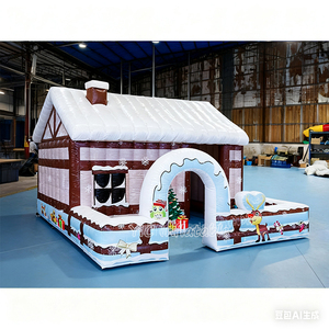 <span class=keywords><strong>Inflatable</strong></span> giáng sinh Nhà Bên lều không khí thổi Santa Claus trang trí ngoài trời kỳ nghỉ <span class=keywords><strong>Inflatable</strong></span> nhà cho Giáng sinh sự kiện - Product Image 2