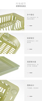 Égouttoir à vaisselle simple couche en plastique de bonne qualité, support de rangement pour ustensiles de cuisine et vaisselle, panier égouttoir à bols