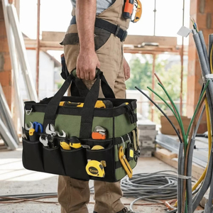 Sac de rangement domestique multifonctionnel personnalisé en gros, 16 poches, 15 pouces, épais, résistant à l'usure, portable, à porter à l'épaule - Product Image 2