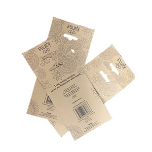 Hongyuan Patterned Kraft <b>Paper</b> Hang Tag Folded With Perforated Holes For Clothing And Garments Printed Labels - Product Image 1