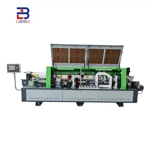 Lubanle máquina de aparar borda lb378, máquina de enrolamento de bordas automática lb378, pré moagem de canto, máquina de borda para pvc