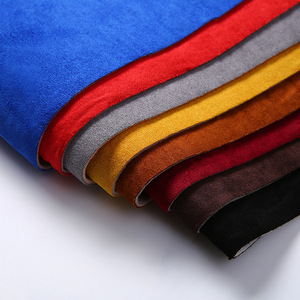 Suede Fabric Polyester Cotton Woven Brushed Solids 58/60 Inches Medium Weight For <b>Car</b> <b>Interior</b> Use - Product Image 2