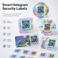 Étiquettes de sécurité anti-contrefaçon avec code QR personnalisé, autocollants holographiques variables pour l'emballage de produits cosmétiques, électroniques et vestimentaires
