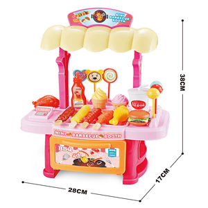 MILI Ensemble de jouets de <span class=keywords><strong>cuisine</strong></span> et de nourriture pour enfants Maison de jeu éducatif avec crème glacée Barbecue Supermarché Jouets d'habillage pour enfants - Product Image 2