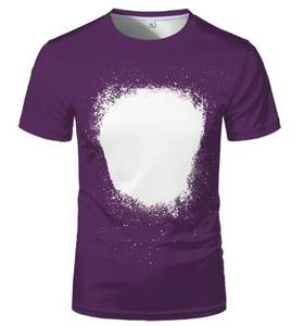 Camiseta de manga corta con sublimación de transferencia de calor personalizada en blanco de poliéster 2025 - Product Image 2