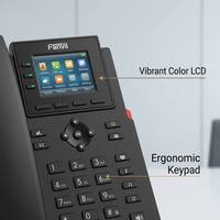 Téléphone IP professionnel X303 avec écran couleur 2,4 pouces, conférence locale 6 voies, prise en charge des casques EHS, voix HD SIP VoIP, 4 lignes SIP, bureau