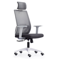 Chaise de bureau en maille pivotante, accoudoir fixe à dossier haut, chaise d'ordinateur, chaise de réunion d'école, bon marché, haute qualité