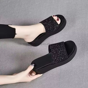 Ladies Summer Spring Autumn Sandals Slippers Wholesale Platform Chunky Wedge Heel <b>Shoes</b> Lighted Cushioning Features for Women - Product Image 1