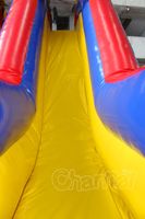 Toboggan Gonflable Double de 15 pieds pour Jeux de Carnaval, Château Gonflable, Pistolet de Paintball, Toboggan de Piscine
