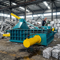Mesin Baling BRD 125A Paduan Baja Tahan Karat Aluminium Bekas Kompresor Produktivitas Tinggi 15kW Pengolahan Daur Ulang Efisien 1