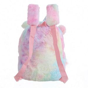 Mochilas Escolares de Felpa Suave con Diseño de Unicornio de Dibujos Animados para Niñas, Colores Arcoíris, Novedad 2020 - Product Image 2