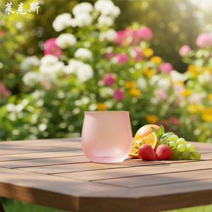 Offre Spéciale – <span class=keywords><strong>Verre</strong></span> à whisky rose givré Angela sans plomb, style Old Fashioned, pour dégustation, en cristal diamanté, idéal pour bar - Product Image 6