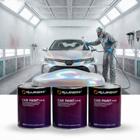 Ruijing Strong Adhesion 1K Silver Acrylic Base Coating Spray untuk Cat Mobil Penumpang, Berdaya Rekat Kuat dengan Panel Bodi Mobil yang Telah Diperlapis