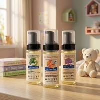 Savon Mousse pour Enfants en Gros Gel Douche Naturel Biologique Shampoing Corporel Doux Lavage de Corps pour Bebe Liquide