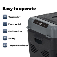 Alpicool GC50 12V Congélateur portable de camping en plein air, glacière à zone unique, glacière électrique, réfrigérateur à double usage AC/DC