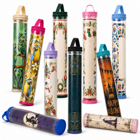 Tube de transport de luxe moderne en PVC transparent pour tapis de mahjong avec poignée à boucle, organisateur de tapis de mahjong écologique