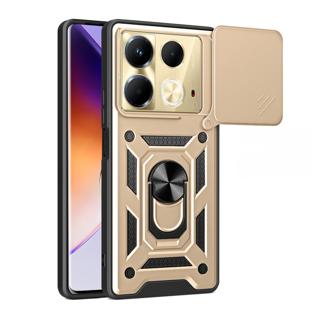 New Arrival Smartphone Cases Shockproof Ring Slide Camera Lens Protection Cover Mobile Phone Case