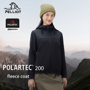 PELLIOT <span class=keywords><strong>veste</strong></span> polaire nouveau Style Polartec 200 extérieur printemps chaud femmes à capuche <span class=keywords><strong>randonnée</strong></span> <span class=keywords><strong>hiver</strong></span> <span class=keywords><strong>veste</strong></span> à glissière - Product Image 3