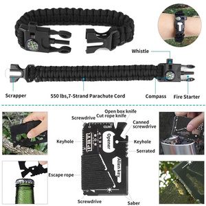 Équipement d'urgence d'extérieur Ensemble d'outils d'autodéfense multifonctionnel en polyester imperméable, premiers soins SOS Treasure - Product Image 4