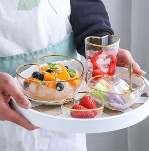Wholesale Factory Hand Made High Quality Gift <b>Heart</b> <b>Shape</b> Decorative Salad Dish Glass Dessert <b>Bowl</b> Clear Kitchen Custom - Product Image 4