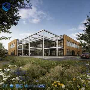 Conception <span class=keywords><strong>de</strong></span> bâtiments métalliques commerciaux préfabriqués légers, construction d'hôpitaux, structure en acier, bâtiment multi-étages - Product Image 1