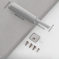 Système d'ouverture par pression pour armoire de cuisine moderne, ferme-porte magnétique dissimulé, amortisseur de porte coulissante, matériau ABS, installation facile