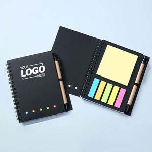 Custom Logo Notebook and Memo <b>Pad</b> Set Branded Promotional Journals for Creative Office Use and Trade Show Giveaways - Product Image 1