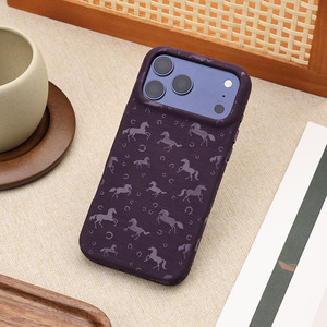 เคสโทรศัพท์ Zenos พรีเมียม หนัง PU ลายม้า กันกระแทก กันลื่น ดีไซน์เรียบง่ายแต่สวยงาม สำหรับ iPhone 18/17/16/15 - Product Image 3