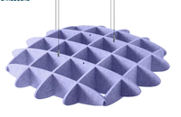 Plaque de plafond décorative en fibre de polyester à emboîtement facile pour espaces intérieurs commerciaux