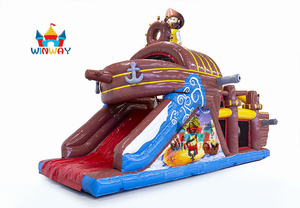 Nautical Pirate <strong>Mini</strong> Inflatable <strong>Obstacle</strong> <strong>Course</strong> for Backyard Play, Carnival Shows &amp; Sea - Themed Festivals - Product Image 3